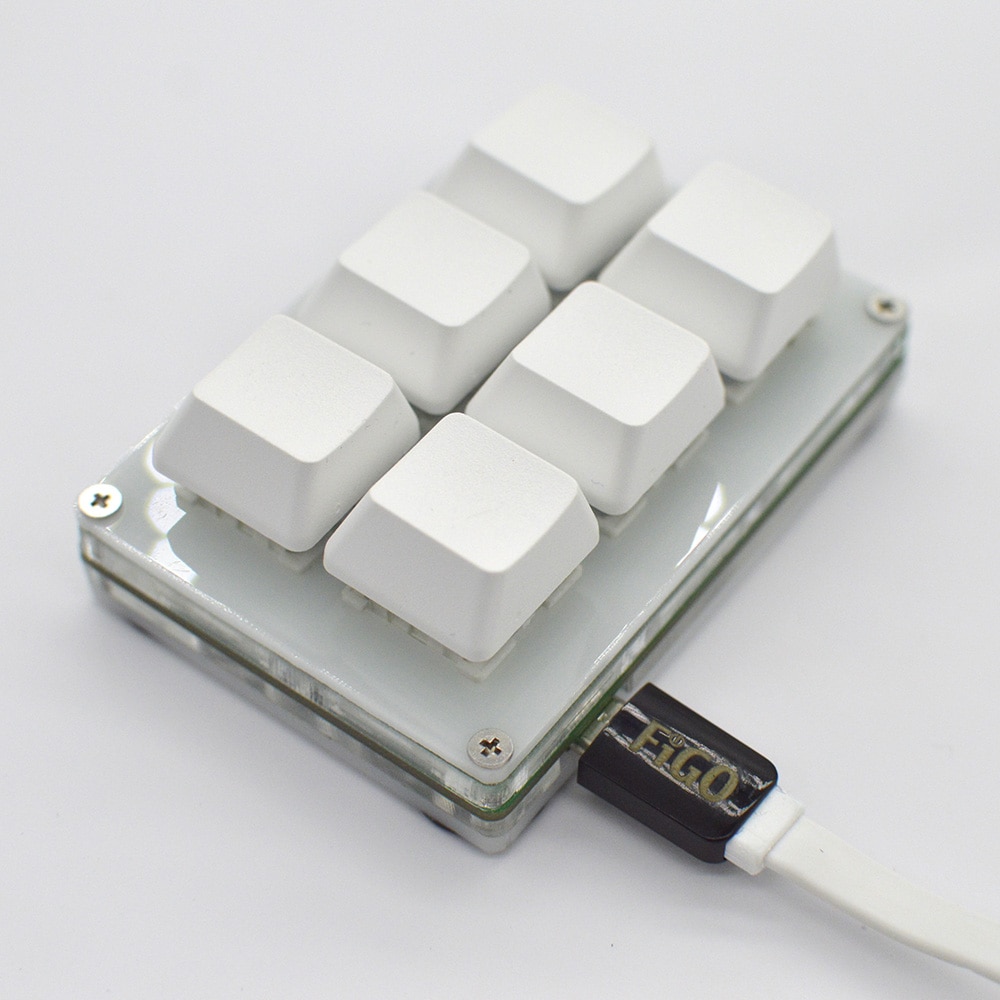 6-Key Toetsenbord Mini Toetsenbord Kopiëren En Plakken Custom Sneltoetsen One-Key Wachtwoord Mechanische