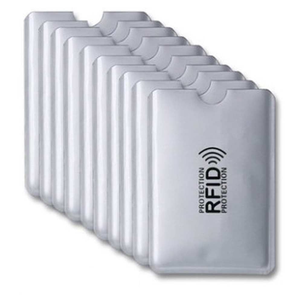 10Stck Anti Diebstahl für RFID Kreditkarte Schutz Blockieren Karteninhaber Hülse Haut fallen Deckt Schutz Bank Karte fallen Neue heißer