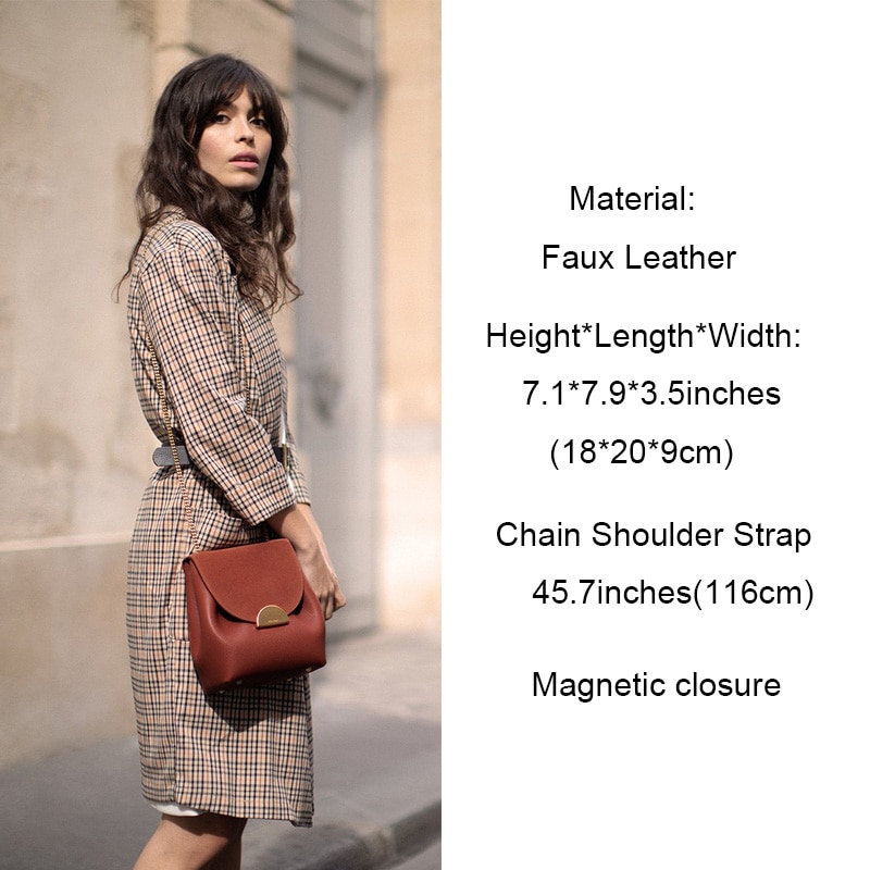 Luxury Bucket Bags Small Chain Handbags Women Leather Shoulder Bag Lady France Famous Brand Cross Body Bag