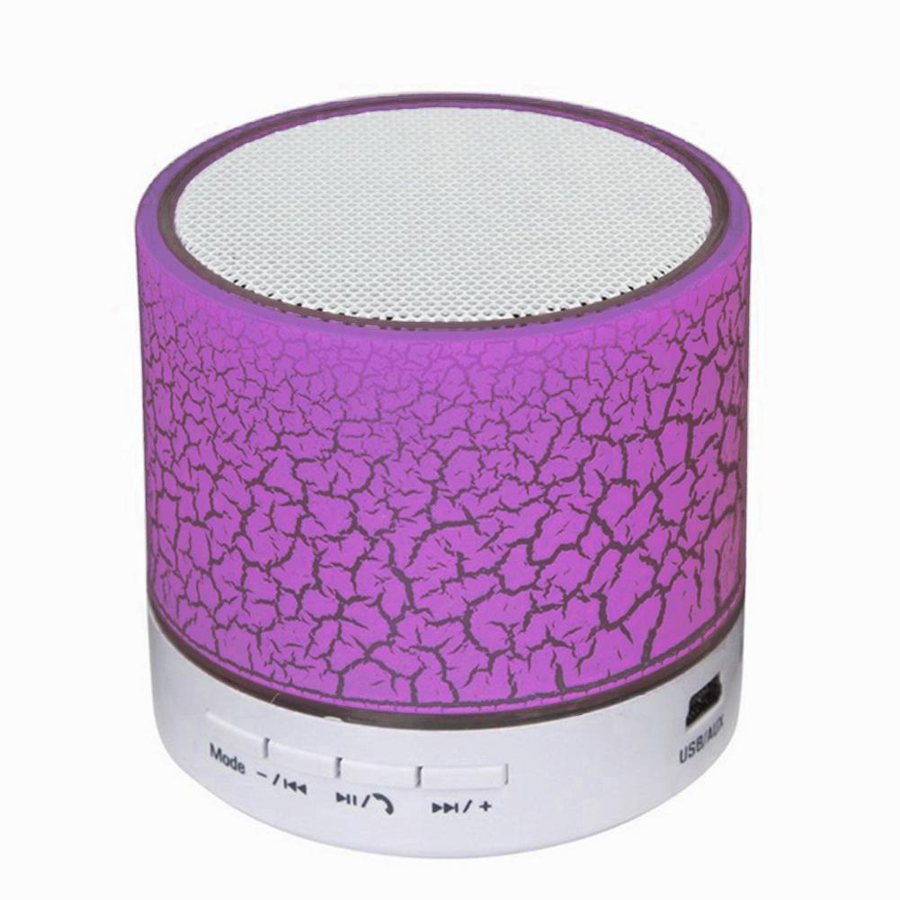 Draadloze Bluetooth Kleurrijke Licht Kleine Crack Sound Speaker Audio Mobiele Telefoon Mini Subwoofer Ondersteuning Tf Card / U Disk/aux: Pink
