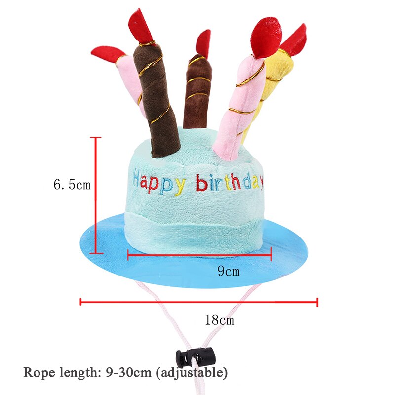 Simpatico cane da compagnia trasforma cappello torta di compleanno cappello cappello da gatto indossando simpatici regali in erba per animali domestici