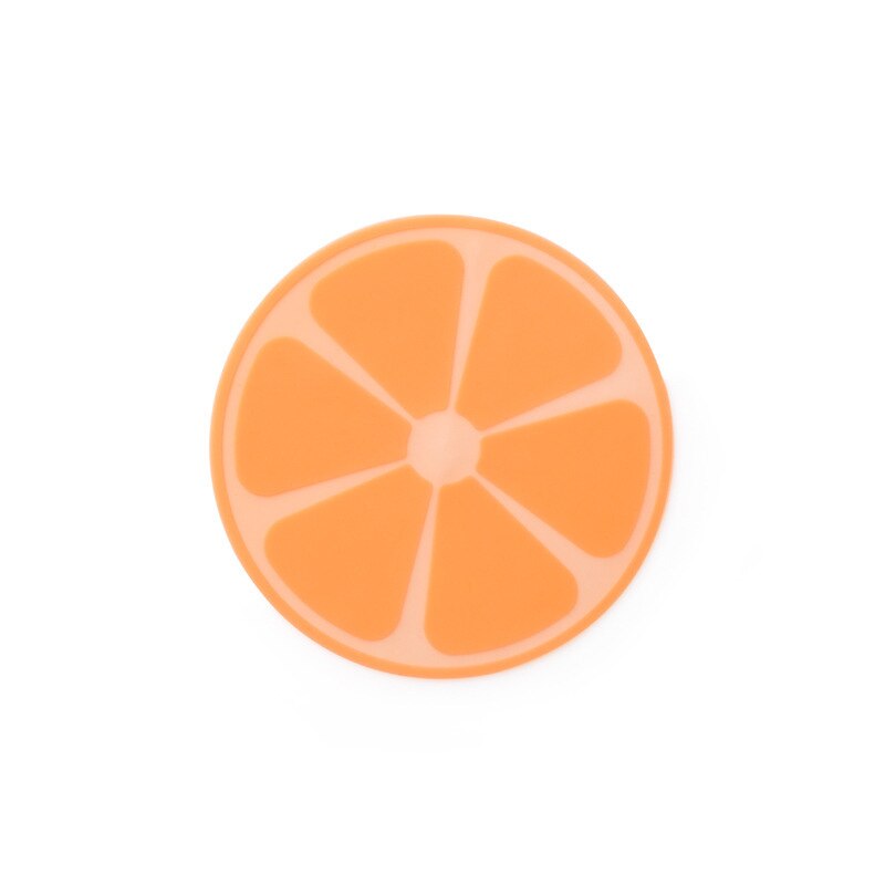1 Lot Reusable Silicone Stretch Lids Food Fresh-keeping Kitchen Supplies Flower Shape Sealed Refrigerator Bowl Cover Household: Orange