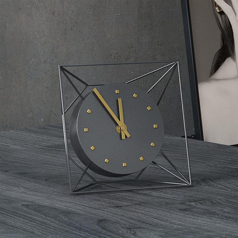 1Pc Tafel Klok Decoratieve Creatieve 3D Mute Horloge Muur Klok Voor Woonkamer Slaapkamer