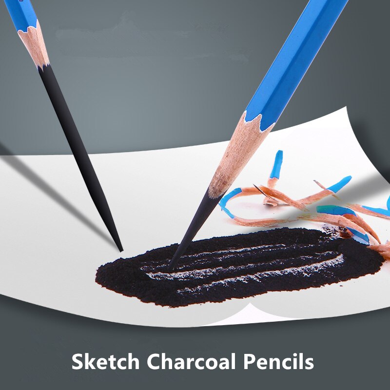 10pcs/Box Sketch Charcoal Pencil Soft Medium Hard Art Tools14B Painting Supplies Drawing Pencils N2802