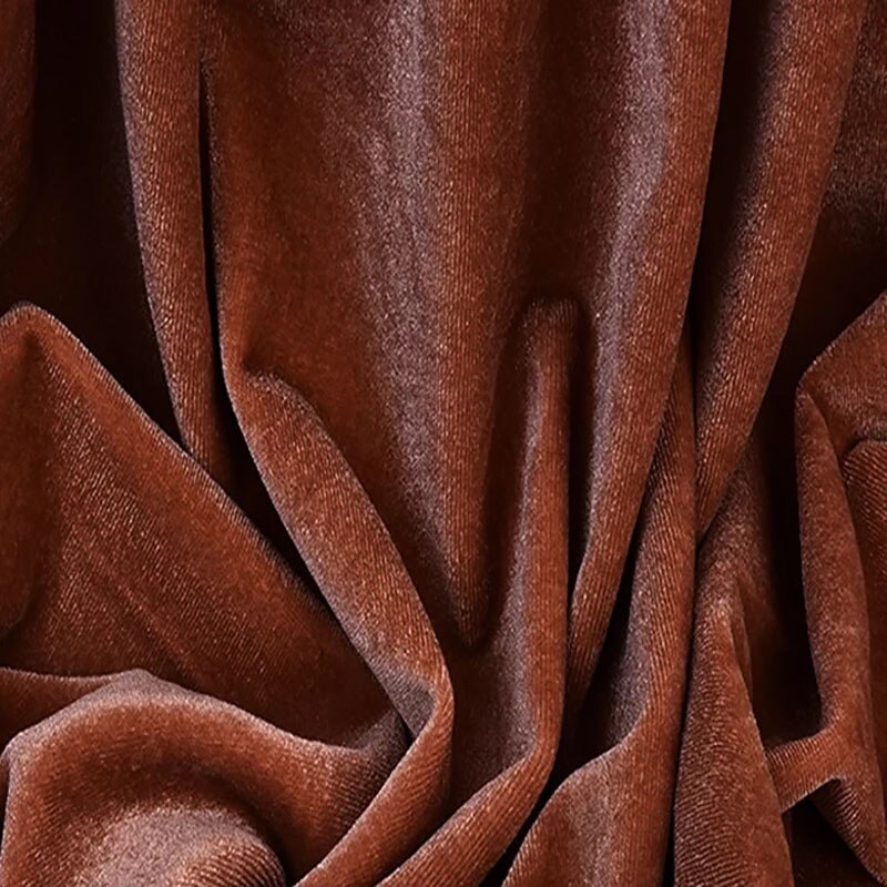 Tela de terciopelo elástico de lujo estampado de leopardo tela de terciopelo ropa de costura trajes tela artesanal