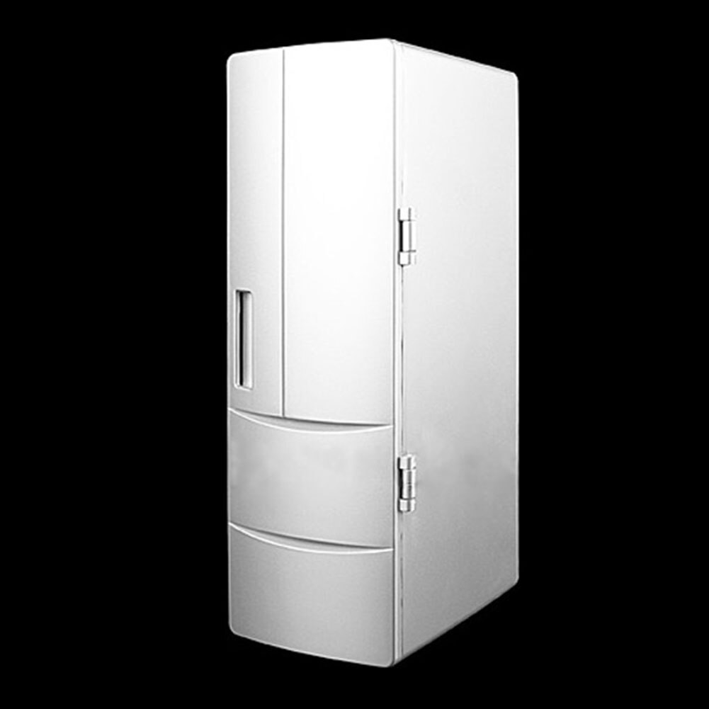 Mini USB Cooler Warmer Fridge Desktop Cooling Beverage Drink Can White