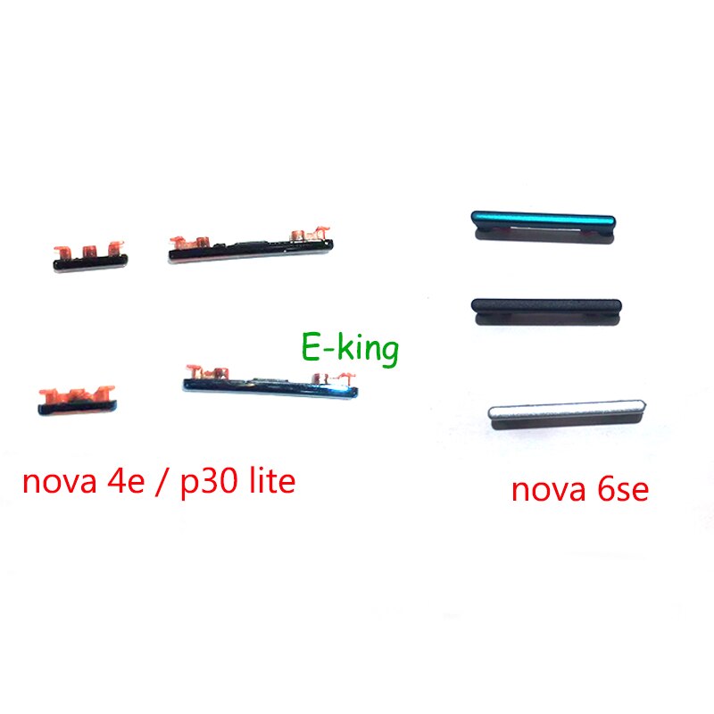 10Stck Für Huawei Nova 4e / P30 Lite Nova 6se Telefon Gehäbenutzen Seite Schlüssel Energie Volumen Geschmack