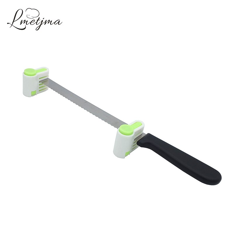 LMETJMA 2pcs/set 5 Layers Cake Leveler Cutter Adjustable Cake Cutter Leveler Slicer Fixator DIY Bread Cutter Slicer Cake Tools