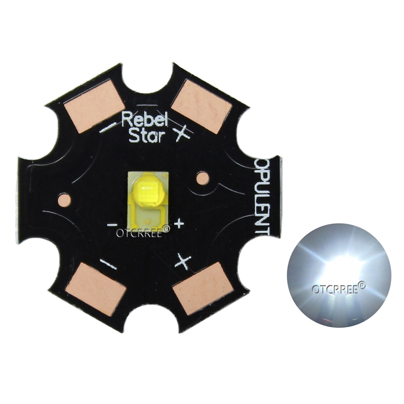 10 pièces LUXEON rebelle ES 3W haute puissance lumière LED émetteur puce Diode blanc blanc jaune 3.2-3.4V 700mA 20mm PCB