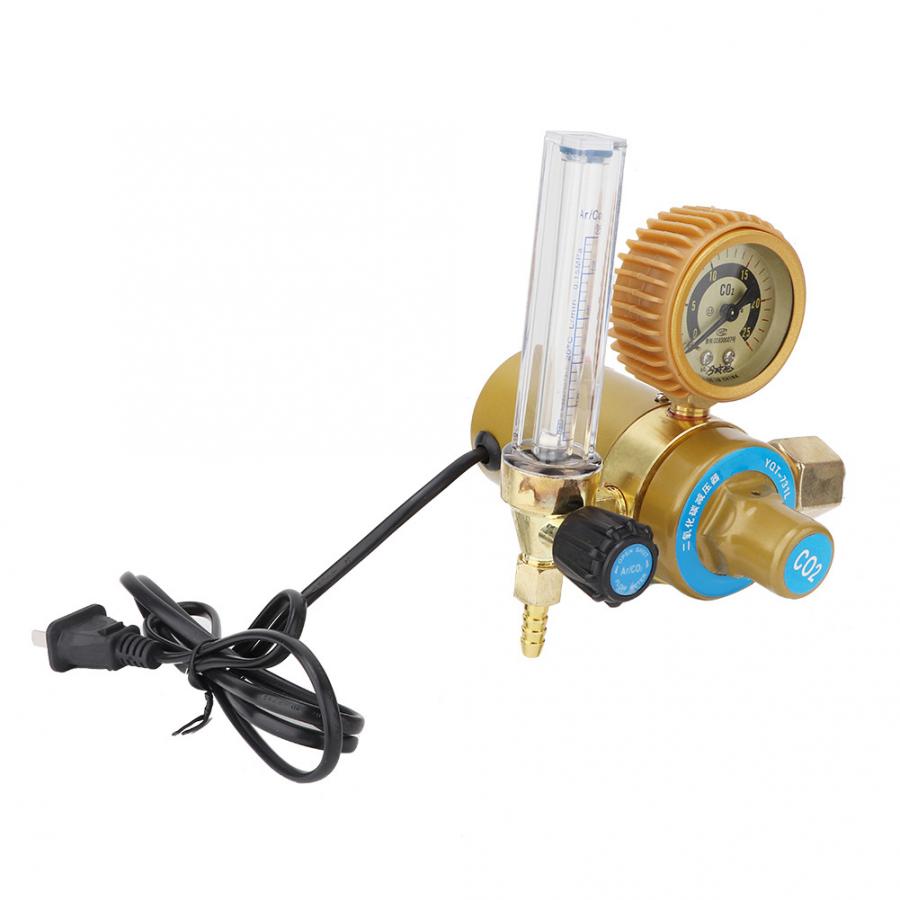 Nikou Gas Regulator - CO2 Gas Fles Regulator Kooldioxide Lassen Drukregelaar G5/8 CO2 Regulator