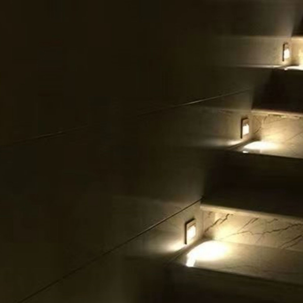 AC180-220V Ingelegde 86 Vloer Licht Schakelaar Bediening Led Wandlamp Inbouw Lamp Voor Gang Trap Trap Nachtlampje Trap