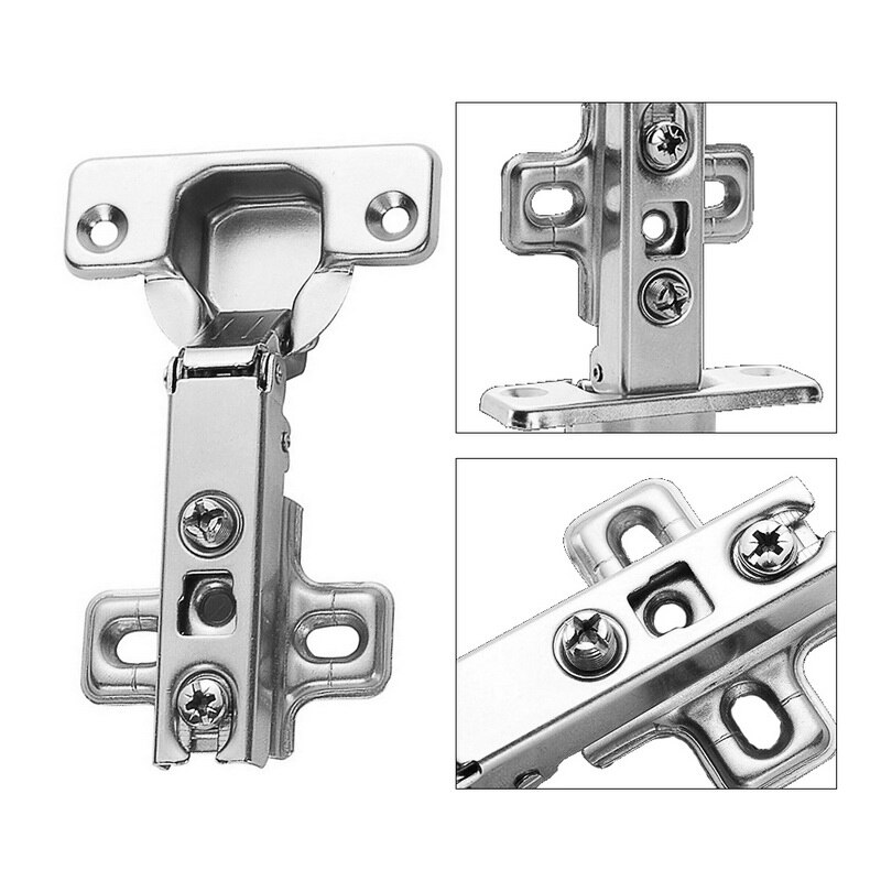 Stainless Steel Cabinet Hinge Door Hydraulic Hinges Damper Buffer Soft Close For Cabinet Cupboard Furniture Hardware Accessories