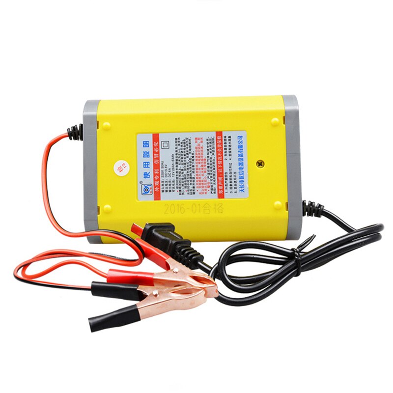 Intelligente Led Auto Motorfiets Acculader 12V Lader 6A Elektrische Auto Lader Ingangsspanning 220V Uitgangsspanning 12V