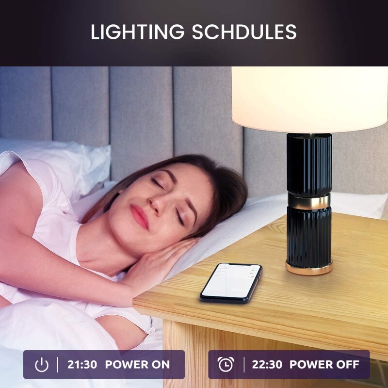 NiteBird gosund Smart lamp E27 8W wifi LED light bulb RGB+warm light multicolor dimming bulb work with Alexa Tuya Smart Life APP