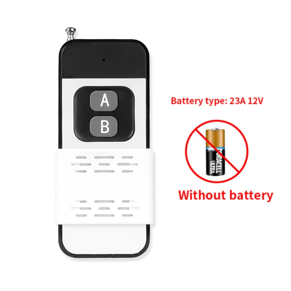 433MHZ Wireless RF Remote Control Switch 18/4/2Key Garage Door EV1527 Learning Code DC 12V Universal Auto Car Alarm System: WHITE