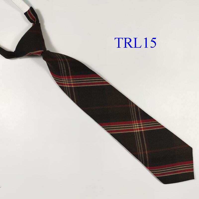 Dreng plaid elastik justerbare slips skole bryllup slips børn studerende gravatas 33cm længde 7cm bredde: Trl 15