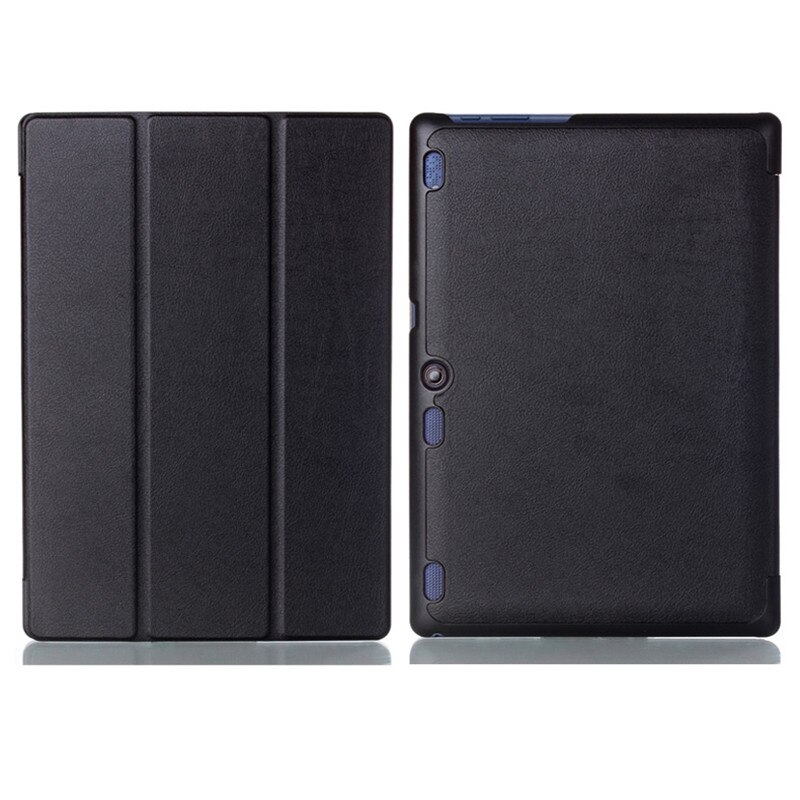 Case for Lenovo Tab2 A10-70L/F A10-30 X30F PU Leather Coque Cover for Lenovo TAB 3 10 business(TB3-X70F) 10.1&quot; Tablet Shell Bag: Black