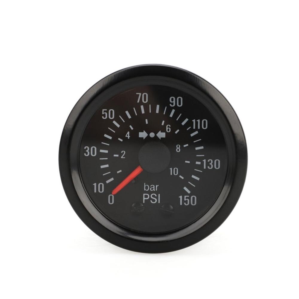 2" 52mm Universal Car Modified Pointer Type Dual Scale Display 0-10BAR/0-150PSI Barometer Instrument