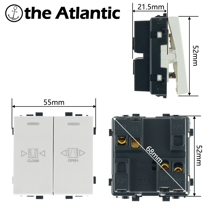 S Series- Automatic Door Electric Door Autogate Shutters Reset Switch DIY Module Free Combination Function Black White Gold Gray