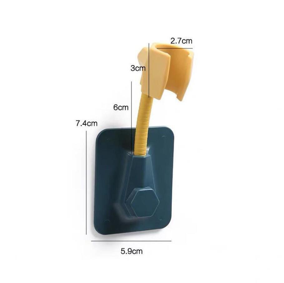 Sterke Douche Beugel 360 Graden Spin Badkamer Douche Accessoires Punch-Gratis Muur Opslag Rack Douche Waterpistool Vaste E11705: green