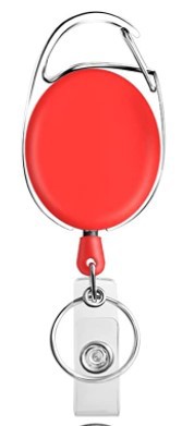 Intrekbare badgehaspelhouders, metalen heavy duty met karabijnhaak riemclip en sleutelhanger voor identiteitskaart naamhouder en sleutelhanger: green