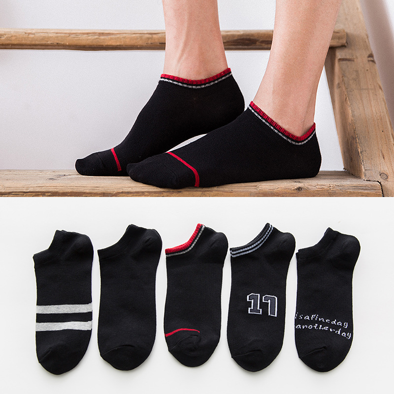 5 Paare Geschäft herren Socke Frühling Sommer lässig Atmungs Gestreiften Patchwork Knöchel Socken für Männer Meias: YTC805