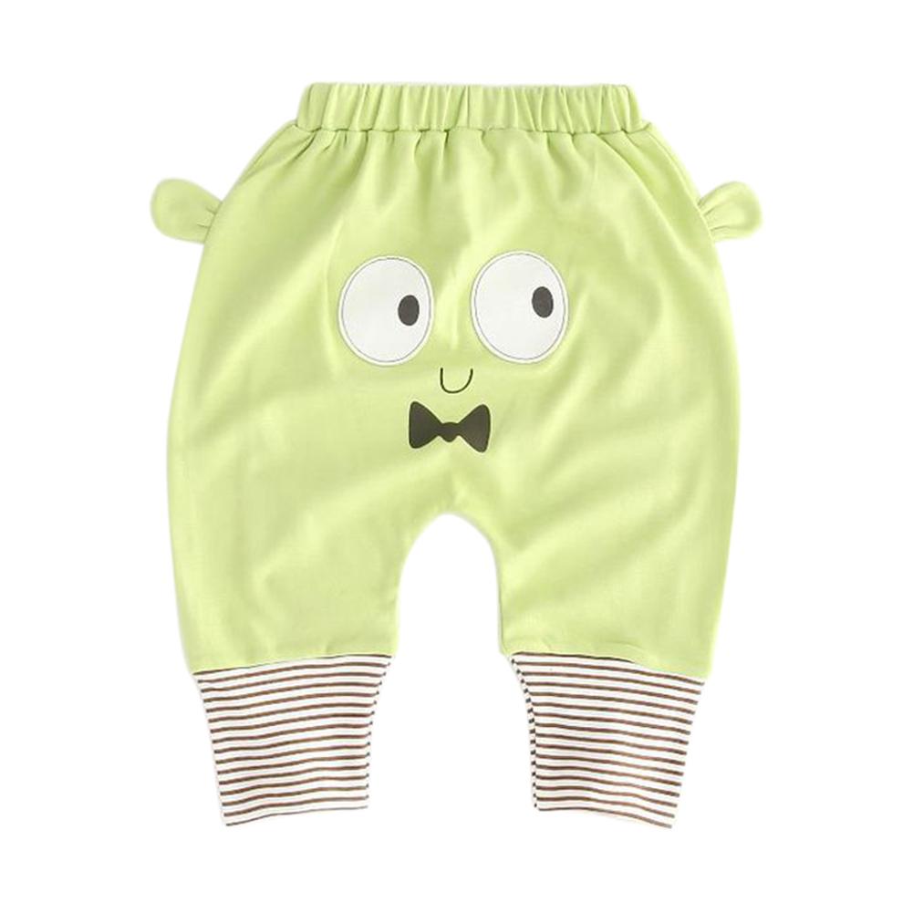 Printemps -né garçons fille pantalons longs populaire dessin animé beau modèle coton confort et pantalon doux: green