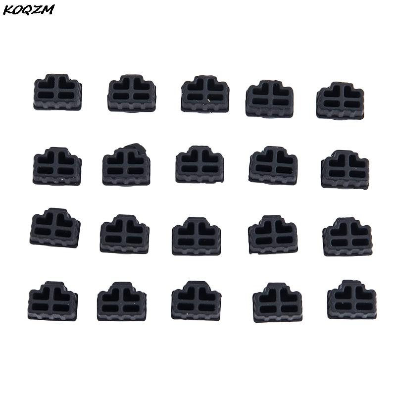 20Pcs Black Ethernet Hub Port RJ45 Anti Dust Cover Cap Protector Plug for RJ45 Female Jack