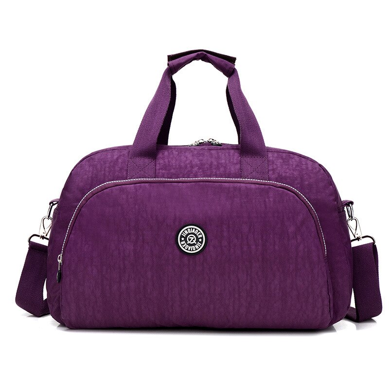 Sacchetto di spalla breve viaggio dei bagagli di viaggi d'affari multifunzionale di immagazzinaggio dei vestiti borsa studente trolley: Gorgeous purple