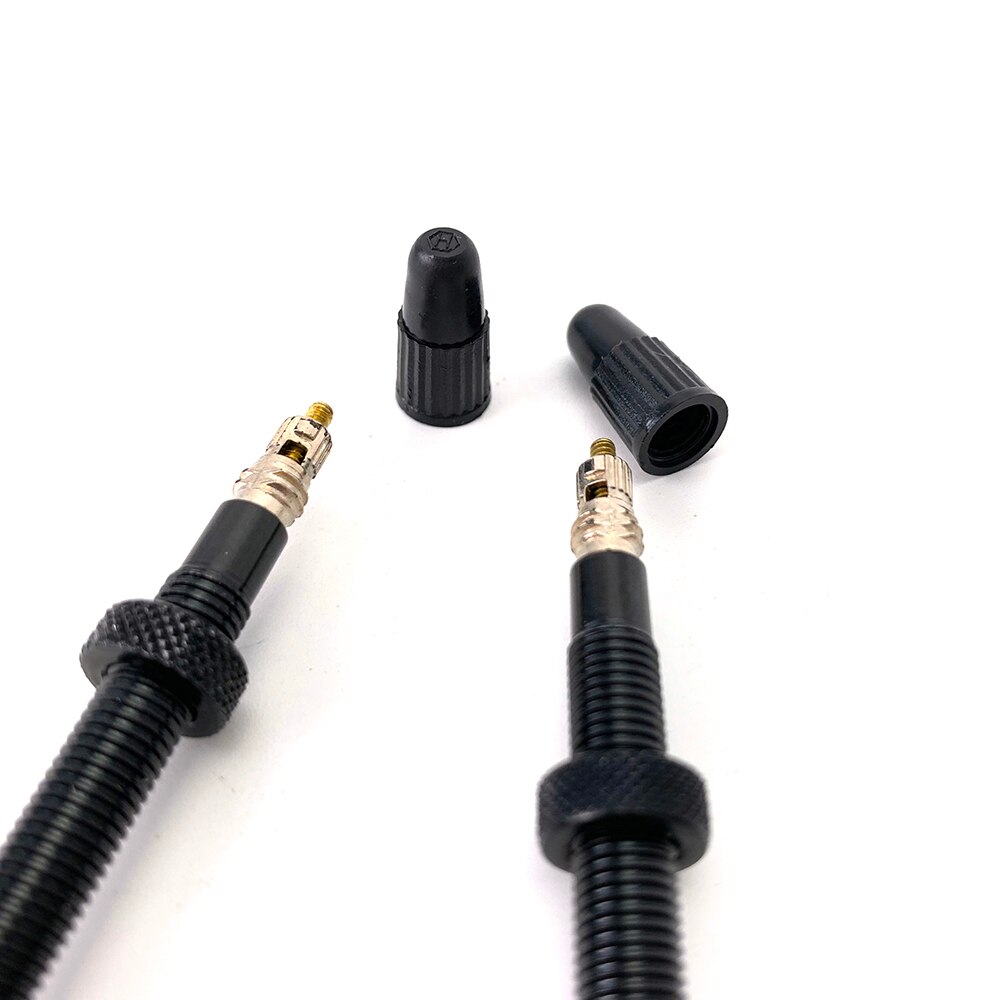 2 pcs 58 MILLIMETRI ultralight della bicicletta senza camera d&#39;aria valvola della gomma per MTB bici Da Strada di alta qualità in lega di alluminio bike tubeless FV valvola