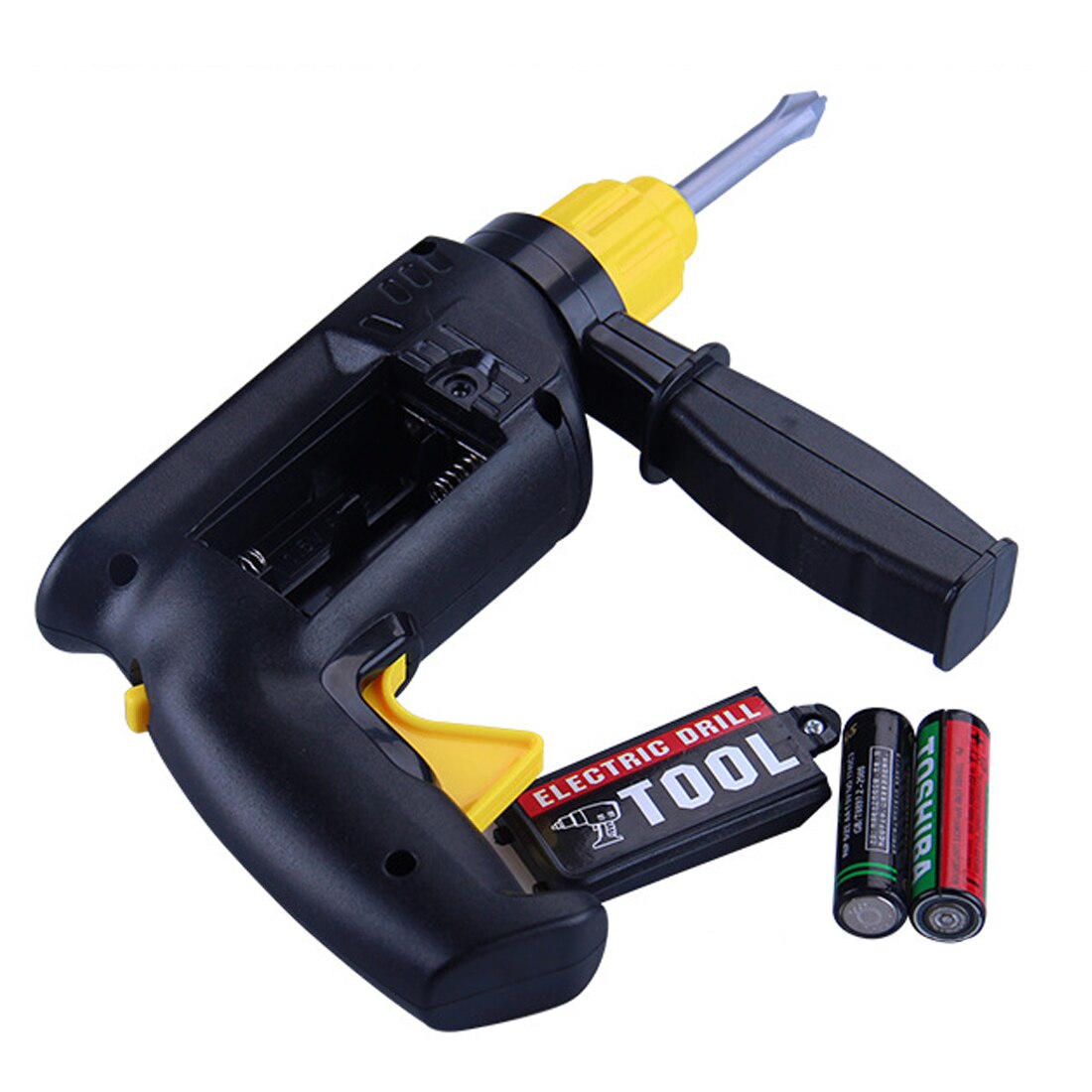 Children Plastic Simulation Maintenance Tool Repair Electric Drill Tool Early Development Education Toys for Children No Battery