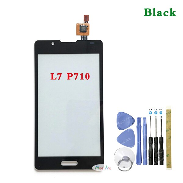 4,3 "para LG Optimus L7 II P710 P713 y L7 II 2 Dual P715 P716 Sensor de pantalla táctil Panel de lente de vidrio exterior