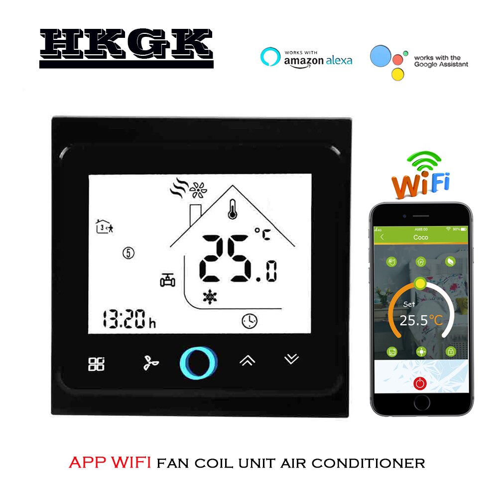 4p køling / opvarmning wifi termostat stuetemperatur kontrol til central klimaanlæg