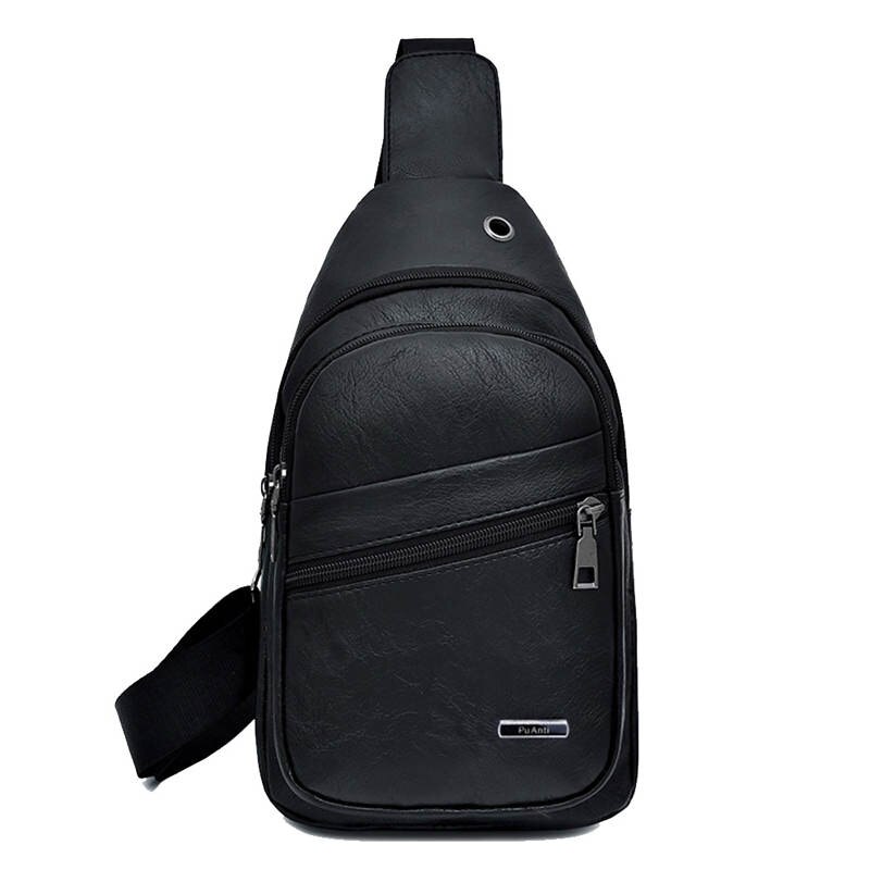 Heren vintage kunstleren kleine borsttas reissport schoudertas crossbody tas: A2