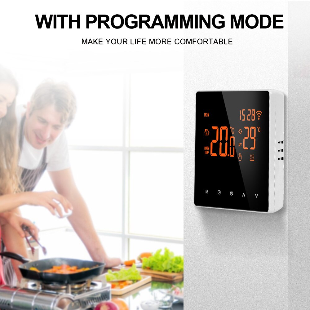 Touch Screen LCD Display Temperature Remote Controller Normal/WiFi Smart Thermostat for Electric Floor Heating Water/Gas Boiler