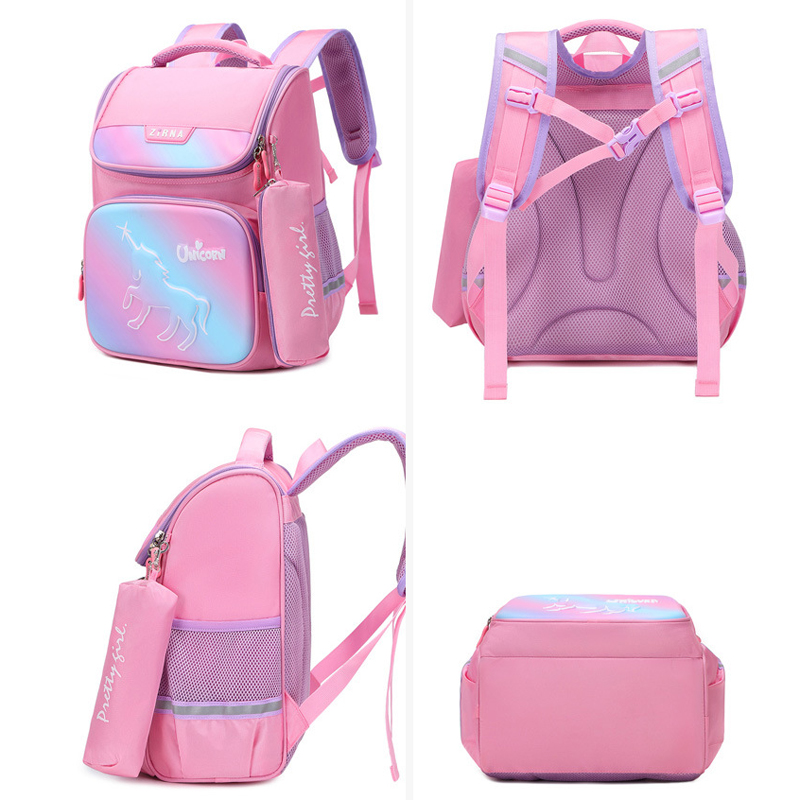 ZHIERNA 1-4 Klasse freundlicher Rucksack jungen mädchen Orthopädische Primäbetreffend schul Infantil Mochila freundlicher Schule Tasche Bleistift fallen