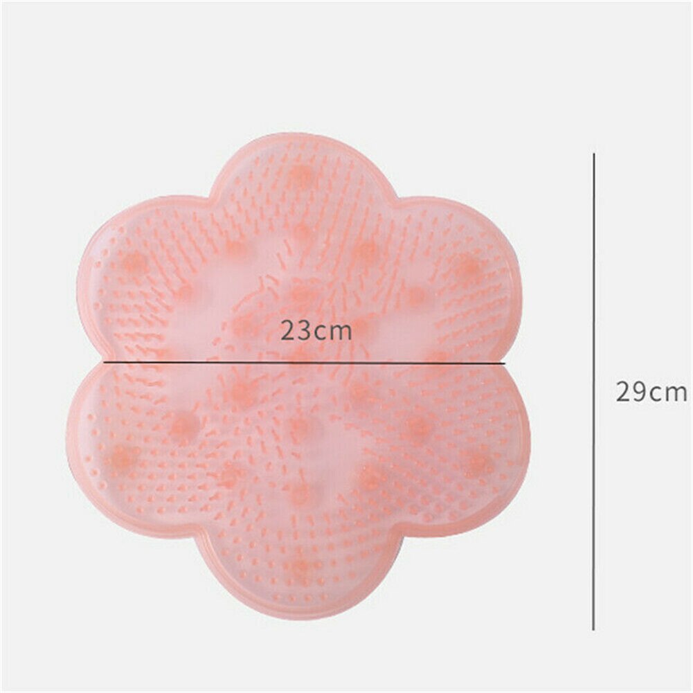 Scrub Bath Massage Pad Non-slip Bathroom Mat PVC Bead Foot Massage Pad Suction Safety Shower Bath Mat