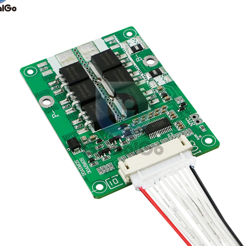BMS 10S 36V 20A 18650 Batterijlaadbordbalans egaliseren PCM-kortsluitbeveiliging