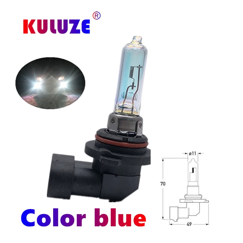 KULUZE – lampe antibrouillard halogène de voiture, 2 pièces, HIR2LL 9012 12v 55w, bleu arc-en-ciel Plasma PX22d, ampoule à Quartz, phare d&#39;automobile
