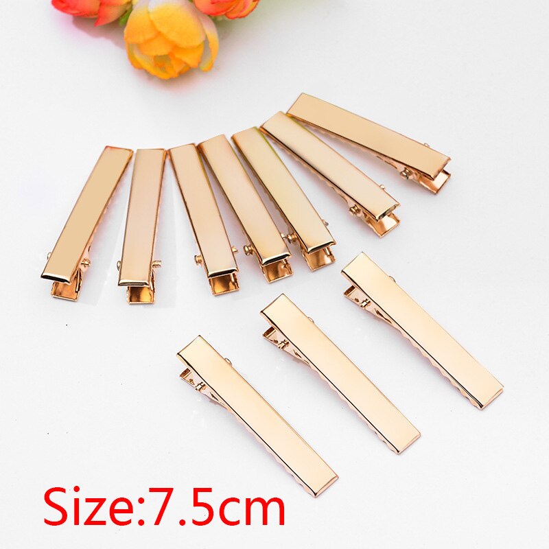 20pcs 3.2/4/4.5/5.5/6.5/7.5cm Gold Color Hair Pins Clips Wedding Hair Jewelry for Women DIY Jewelry Making Findings: 7.5cm