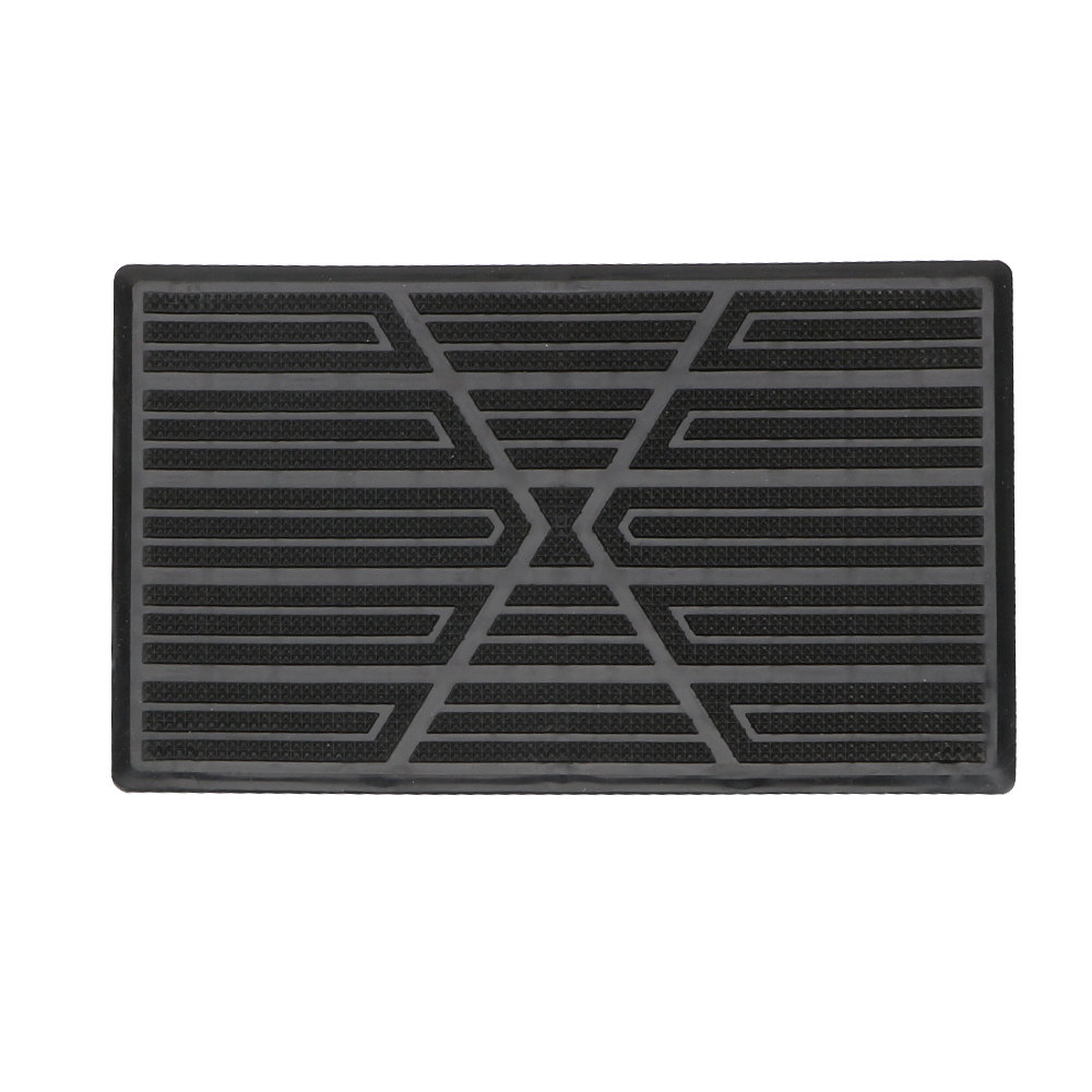 25 x 16cm hälfotmatta pedalöverdrag svart pvc bilmatta universell anti-slip pedal bil golvplatta biltillbehör