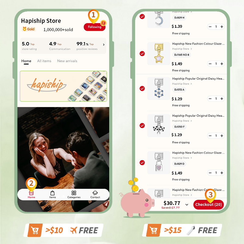 Hapiship nudo de lazo alas de Ángel brillante CZ enlace italiano encanto ajuste 9mm pulsera de acero inoxidable fabricación de joyería DIY DJ652