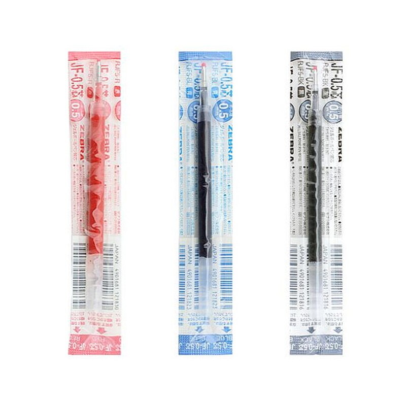 LifeMaster Zebra Gel Refills 10pcs/lot for Zebra Sarasa JJ15 Large Volume Student and Office Pen Writing Supplies JF-05/JF-04