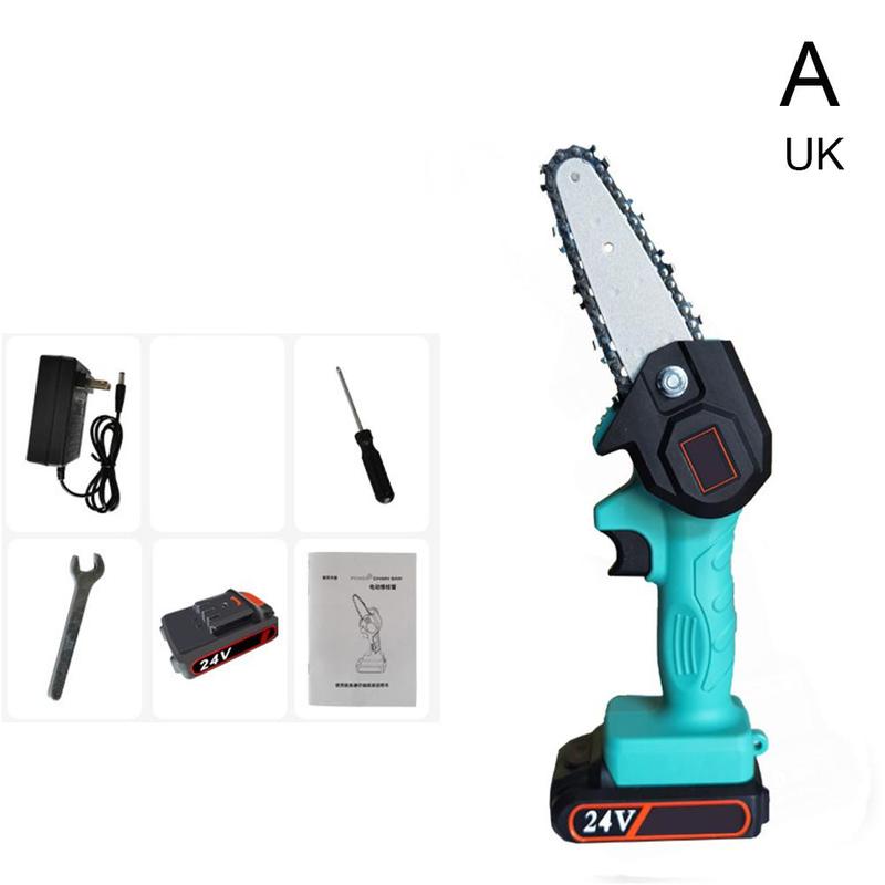 Hand-held electric pruning saw rechargeable small electric saw woodworking one-hand electric saw garden logging: A