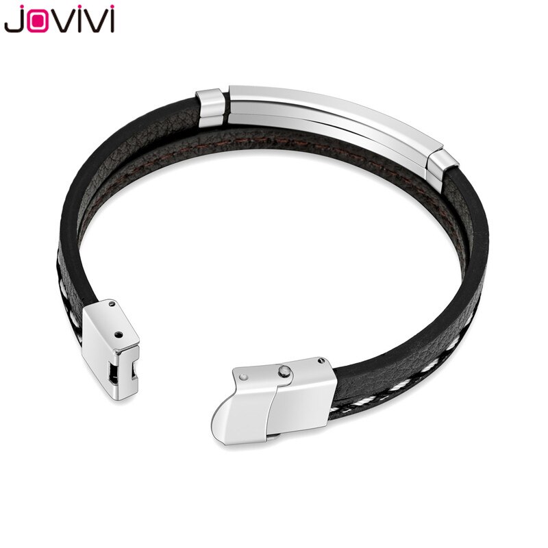 Jovivi Edelstahl Paar Armbänder Ich würde Schild Mit Ihr König & seine Königin Armbänder Liebhaber Leder Einstellbar Armbinde Schmuck Neue