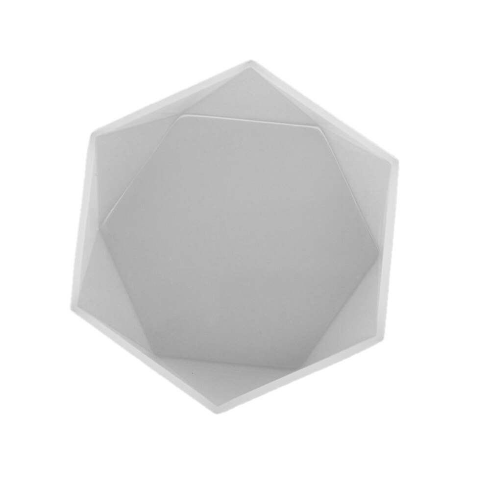 Stor rhombus rektangel form silikone forme epoxy harpiks diy geode underlag form til bakker: S