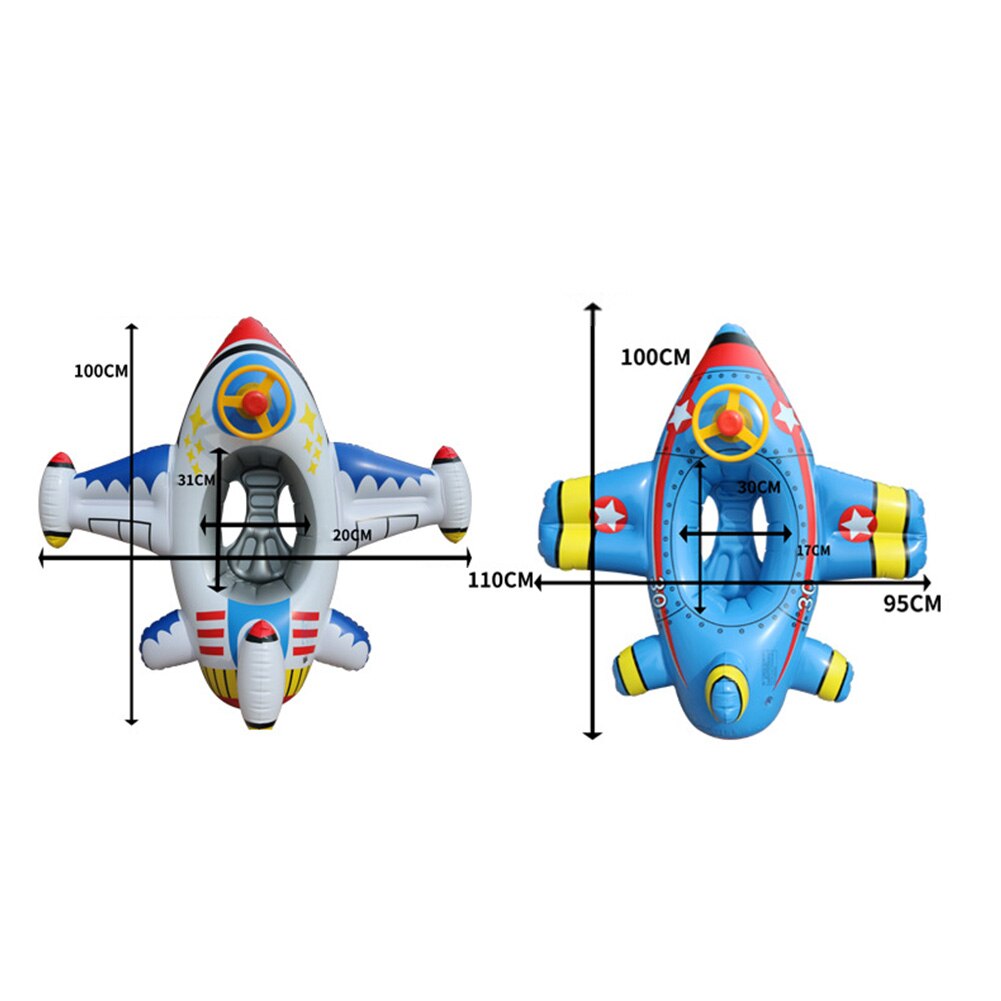 Opblaasbaar Zwembad Float Cirkel Veiligheid Zwemmen Seat Vliegtuigen Baby Zwemmen Ring Kinderen Kinderen Zomer Water Baden Speelgoed Accessoires