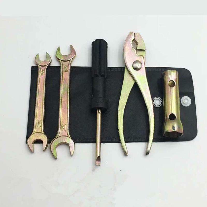 Llave inglesa Universal para bujía de motocicleta, Kit de herramientas de enchufe, herramienta de reparación de motocicletas de aleación de aluminio, alicates, llaves, destornillador
