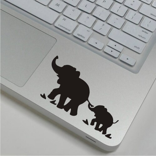 Trackpad autocollants pour Macbook air pro retina 13 15 dessin animé cahier étanche autocollant de peau pour Lenovo/Xiaomi/HP/Asus/Dell: WS-black(150)