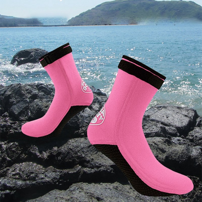 Männer Und Frauen 3 Mm Schnorcheln Socken Nicht-Unterhose Warme Tauchen Socken Neopren Schuhe Wasser Schuhe Strand Stiefel Surfen stiefel
